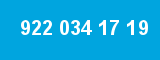 922 034 17 19